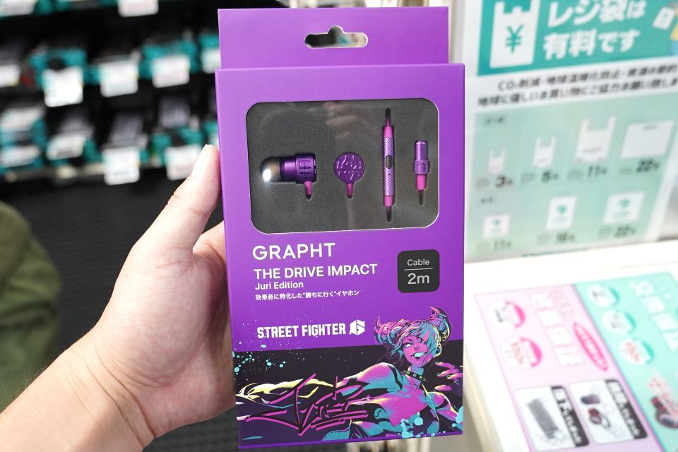 GRAPHTの『スト6』コラボイヤホン「THE DRIVE IMPACT」に“Juri Edition