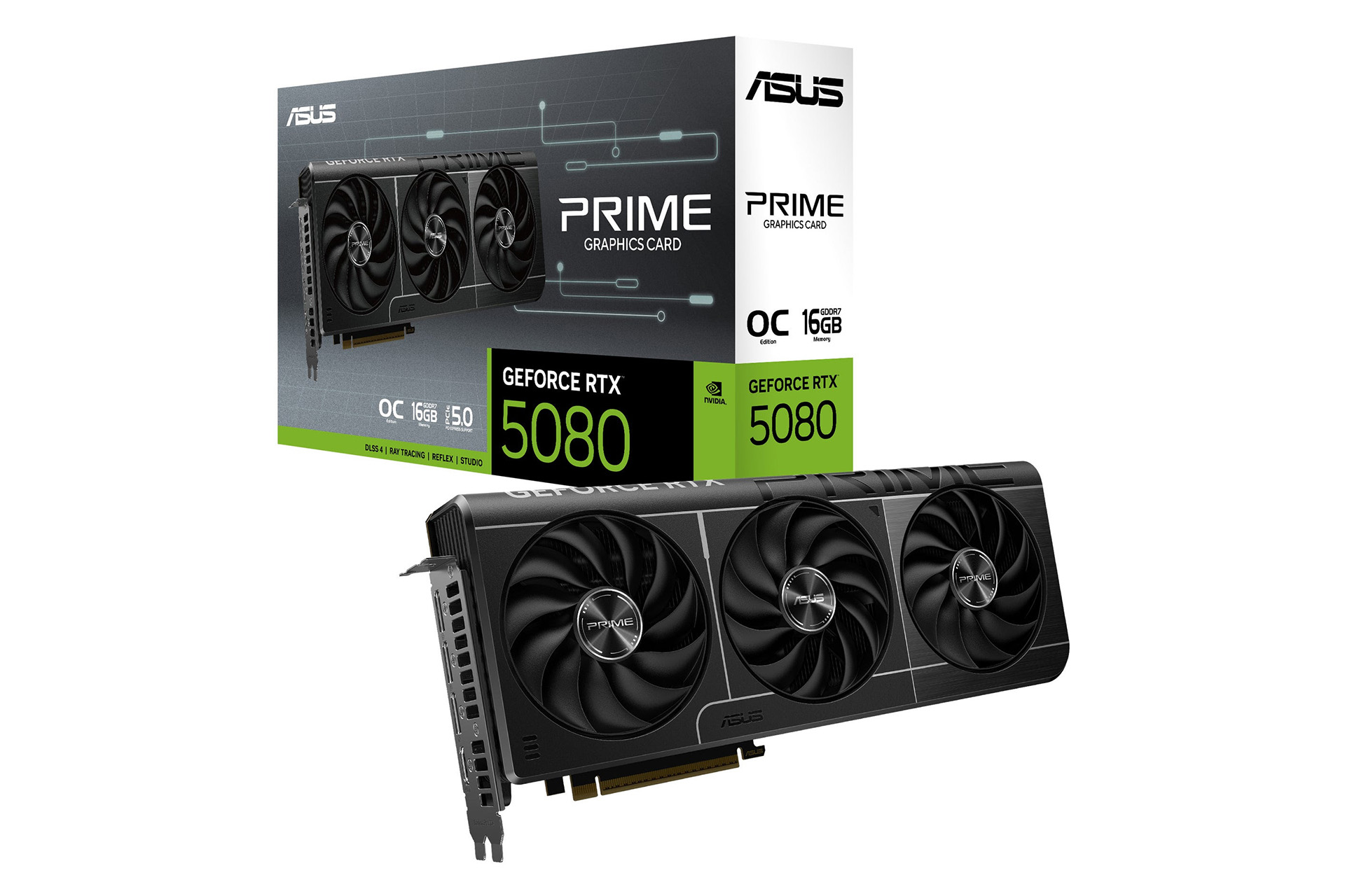 「ASUS PRIME GeForce RTX 5080 EVO 16GB GDDR7 OC Edition（PRIME-RTX5080-O16G-EVO）」