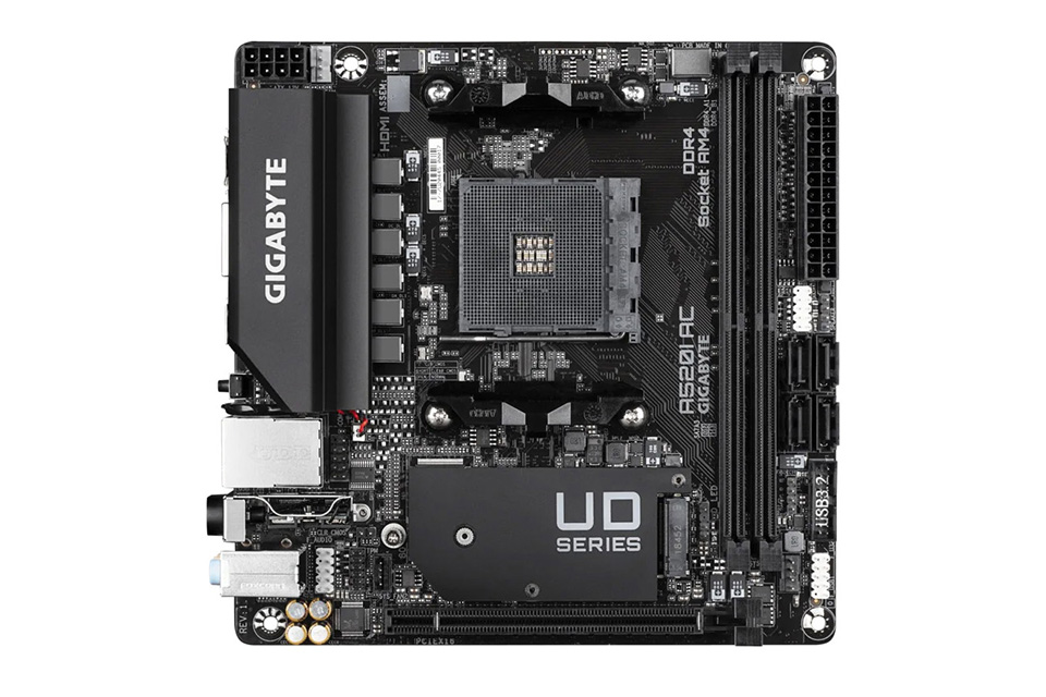マザーボード GIGABYTE A520I AC (rev 1.4) Mini-ITX GIGABYTEのMini-ITXマザー「A520I AC V2」が入荷、Ryzen 5000シリーズ