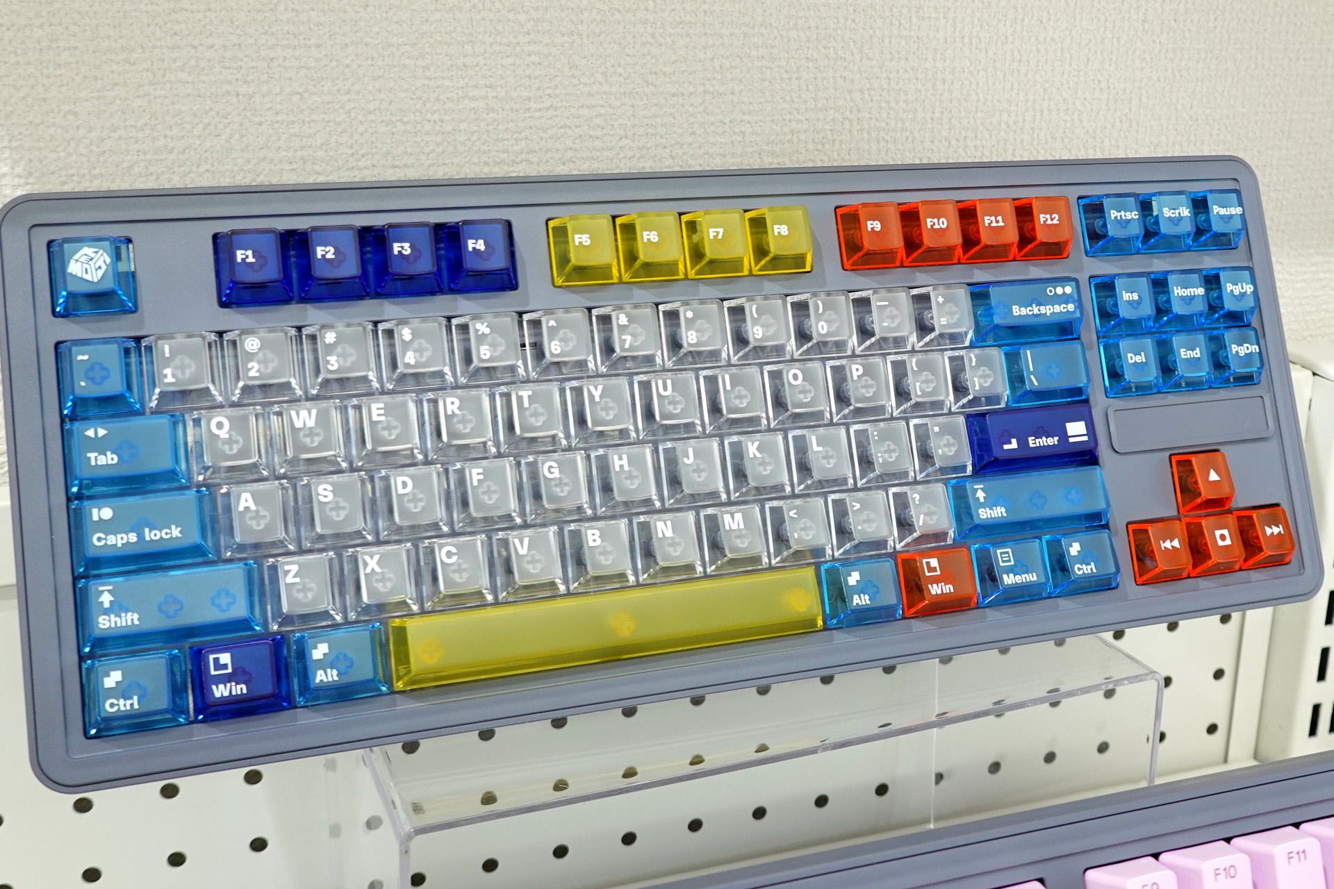 KEYMOJI Mondrian Geometric Figure Clear Keycap Set