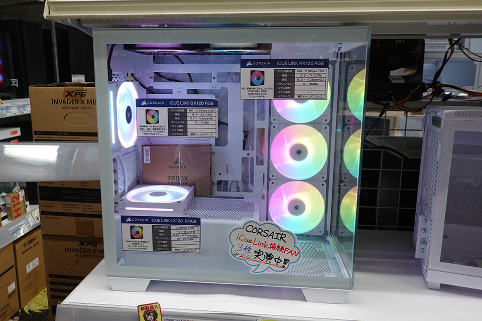 CORSAIRのピラーレスmicroATXケース「2800X RS-R ARGB White」が