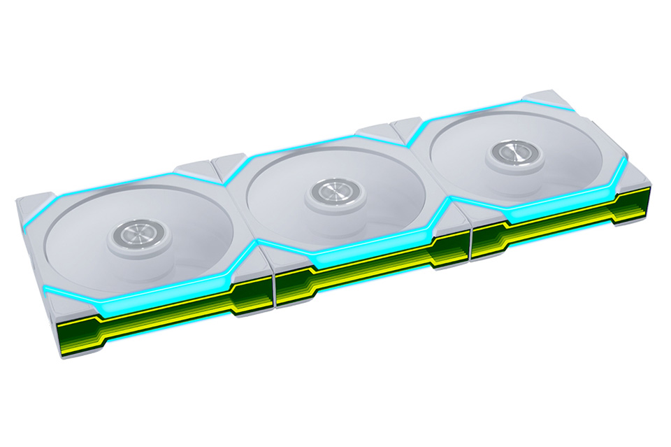 インフィニティミラー搭載のワイヤレス制御対応ARGBファン「UNI FAN SL