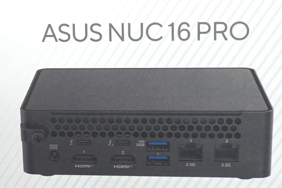 Core Ultra Series 3搭載の「ASUS NUC 16 Pro」ベアボーンキットが登場