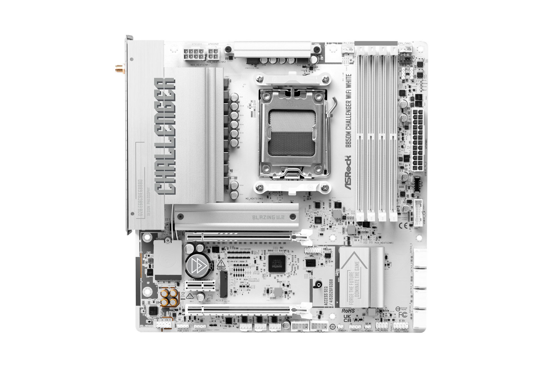 【Specification】拡張スロット：PCI-E 5.0 x16×1、PCI-E 4.0 x4(x16形状)×1、PCI-E 4.0 x1×1●主なインターフェース：M.2(PCI-E 5.0 x4接続)×1、M.2(PCI-E 4.0 x4接続)×1、SATA 3.0×4、USB 5Gbps×9、USB 2.0×6、HDMI 2.1×1●LAN：2.5GBASE-T×1●無線：Wi-Fi 7、Bluetooth 5.4