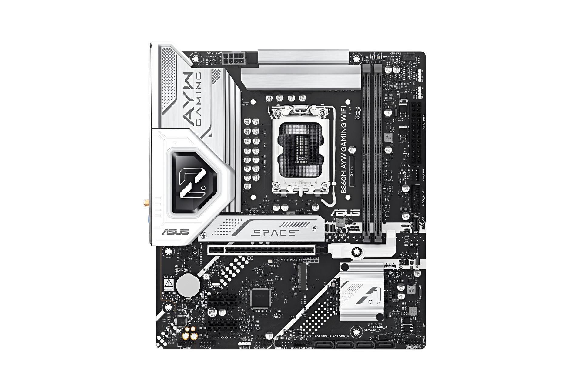 【Specification】拡張スロット：PCI-E 4.0 x16×1、PCI-E 4.0 x1×2●主なインターフェース：M.2(PCI-E 5.0 x4接続)×1、M.2(PCI-E 4.0 x4接続)×1、SATA 3.0×4、USB 10Gbps×1、USB 5Gbps×5、USB 2.0×7、HDMI 2.1×1●LAN：2.5GBASE-T×1●無線：Wi-Fi 6、Bluetooth 5.3