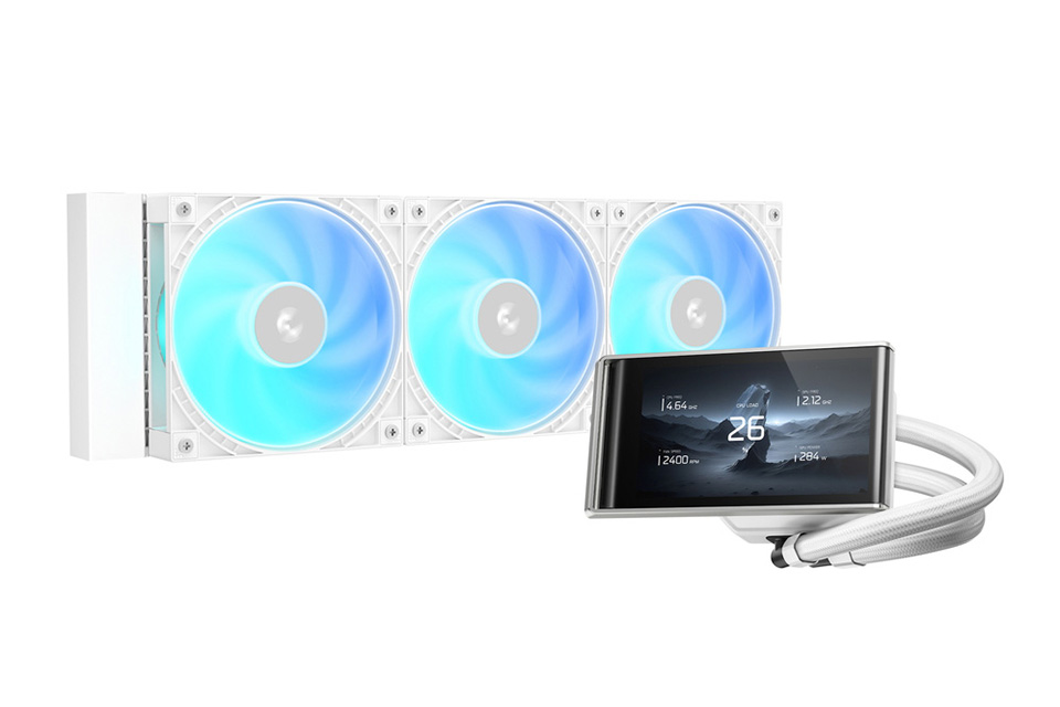 【新品】DeepCool LT360 VISION ARGB 水冷CPUクーラー DeepCoolの水冷クーラー「LT360 VISION WH ARGB」が発売、4.5インチIPS