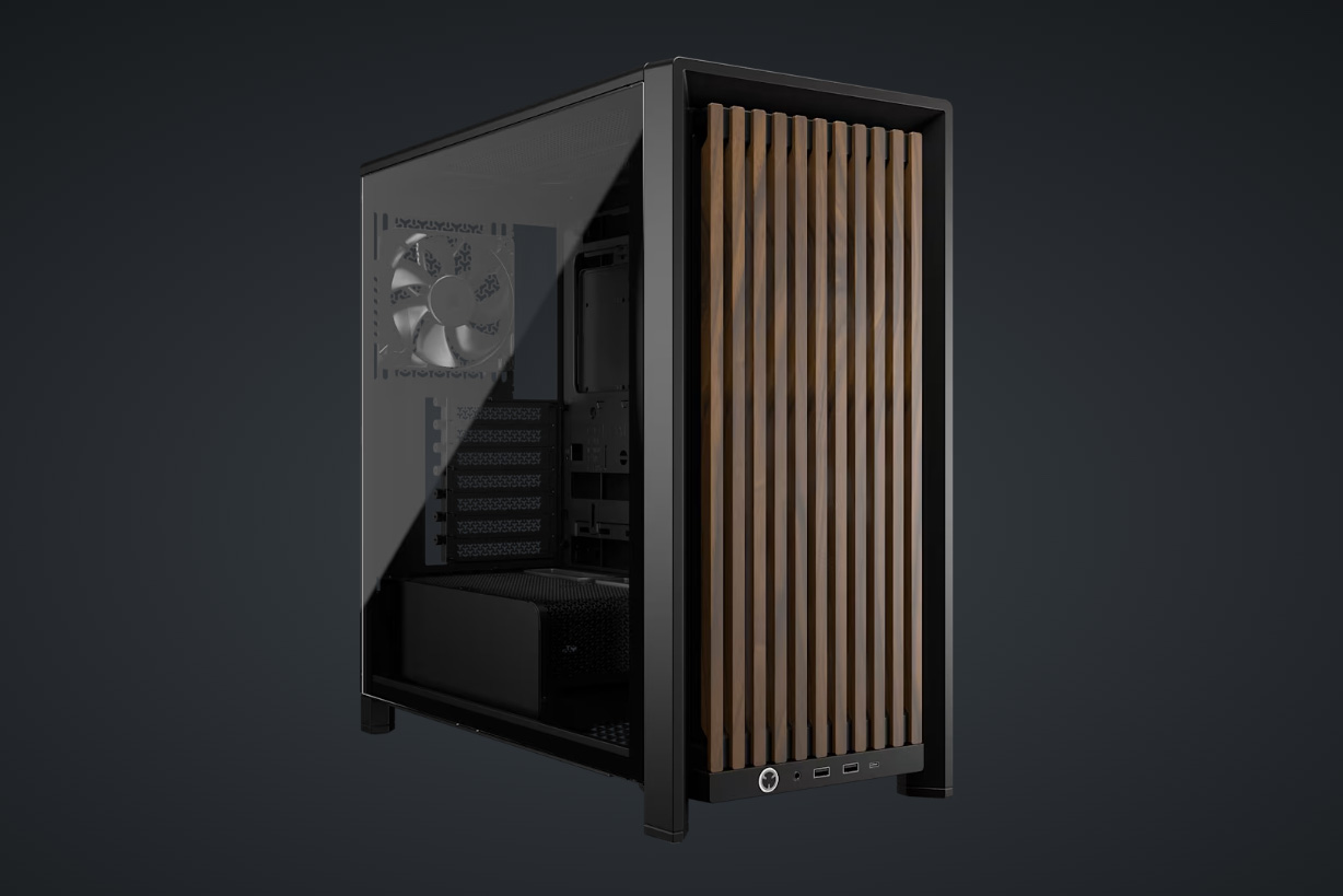 FRAME 4000D WOOD RS Modular Mid-Tower Black/Walnut
