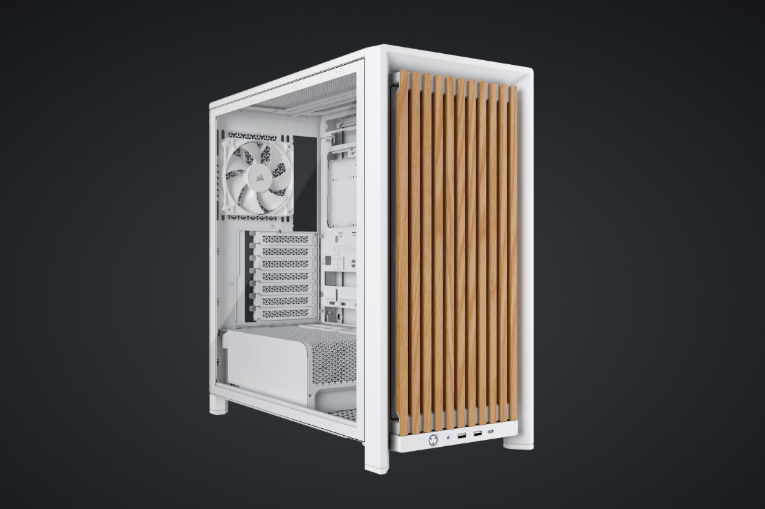 FRAME 4000D WOOD RS Modular Mid-Tower White/Oak