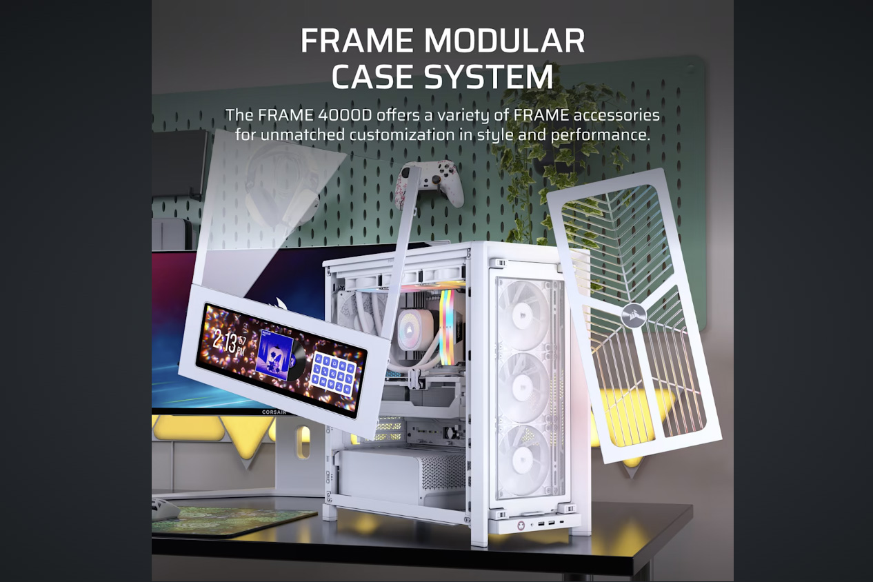 FRAME 4000Dシリーズには多数のオプションパーツが用意されており、カスタマイズ性の高さも特徴だ