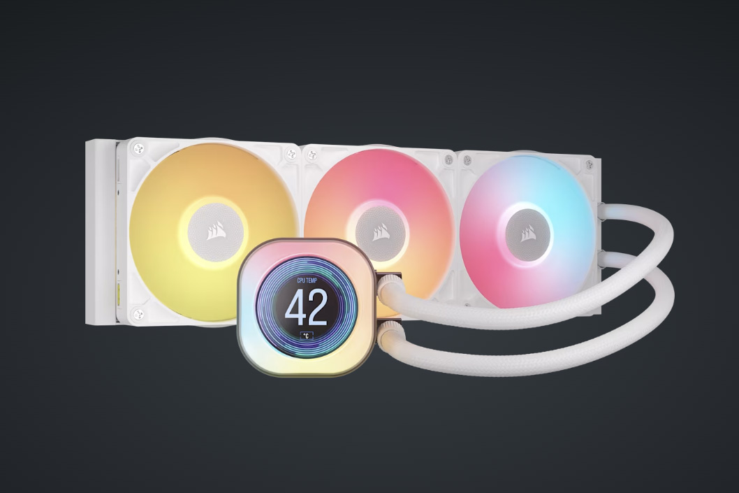iCUE LINK TITAN 360 RX RGB LCD White