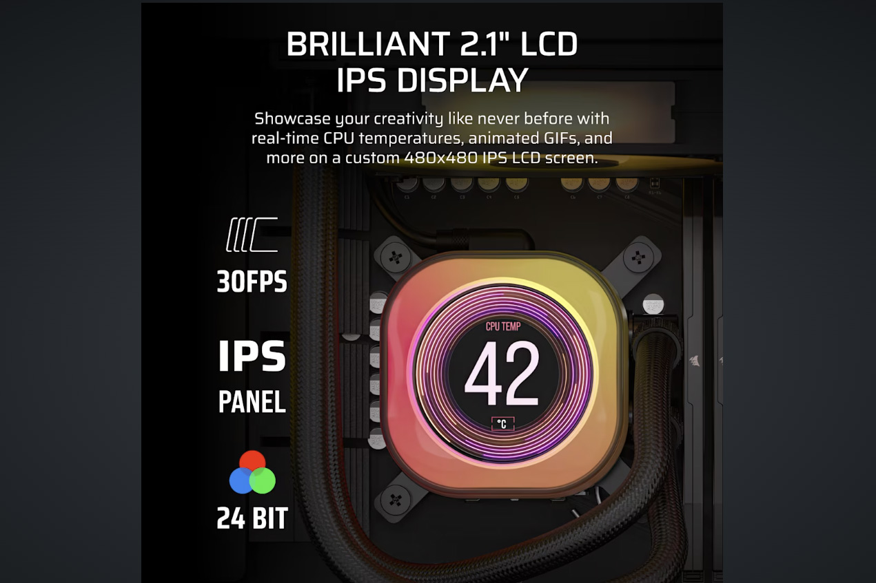 2.1インチのLEDディスプレイを搭載