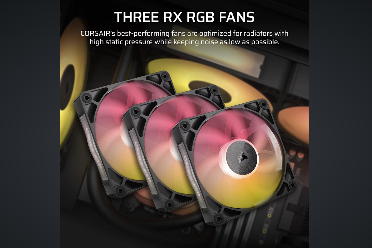 搭載ファンはARGB搭載のiCUE LINK RX120 RGB