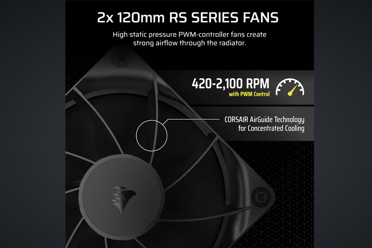 搭載ファンはRS120。NAUTILUS 240 RSは2基、NAUTILUS 360 RSは3基搭載している