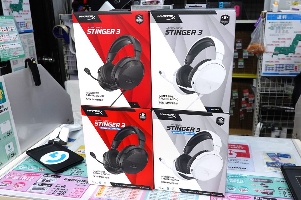 HyperXのゲーミングヘッドセット「Cloud Stinger 3/Wireless」が登場