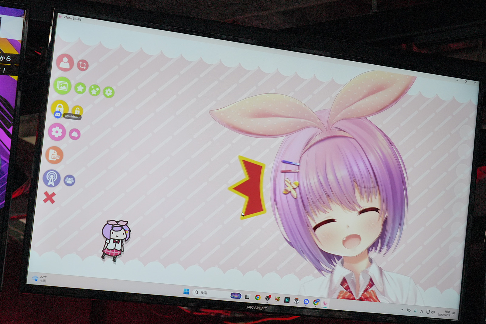 3D系の処理が入る時点でゲームプレイに影響が出るかと思われたが、VTube Studioとの同時実行では問題なくゲームが楽しめていた