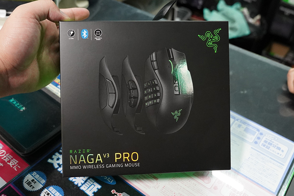 3種類のサイドボタンでカスタマイズ、Razerのゲーミングマウス「Naga
