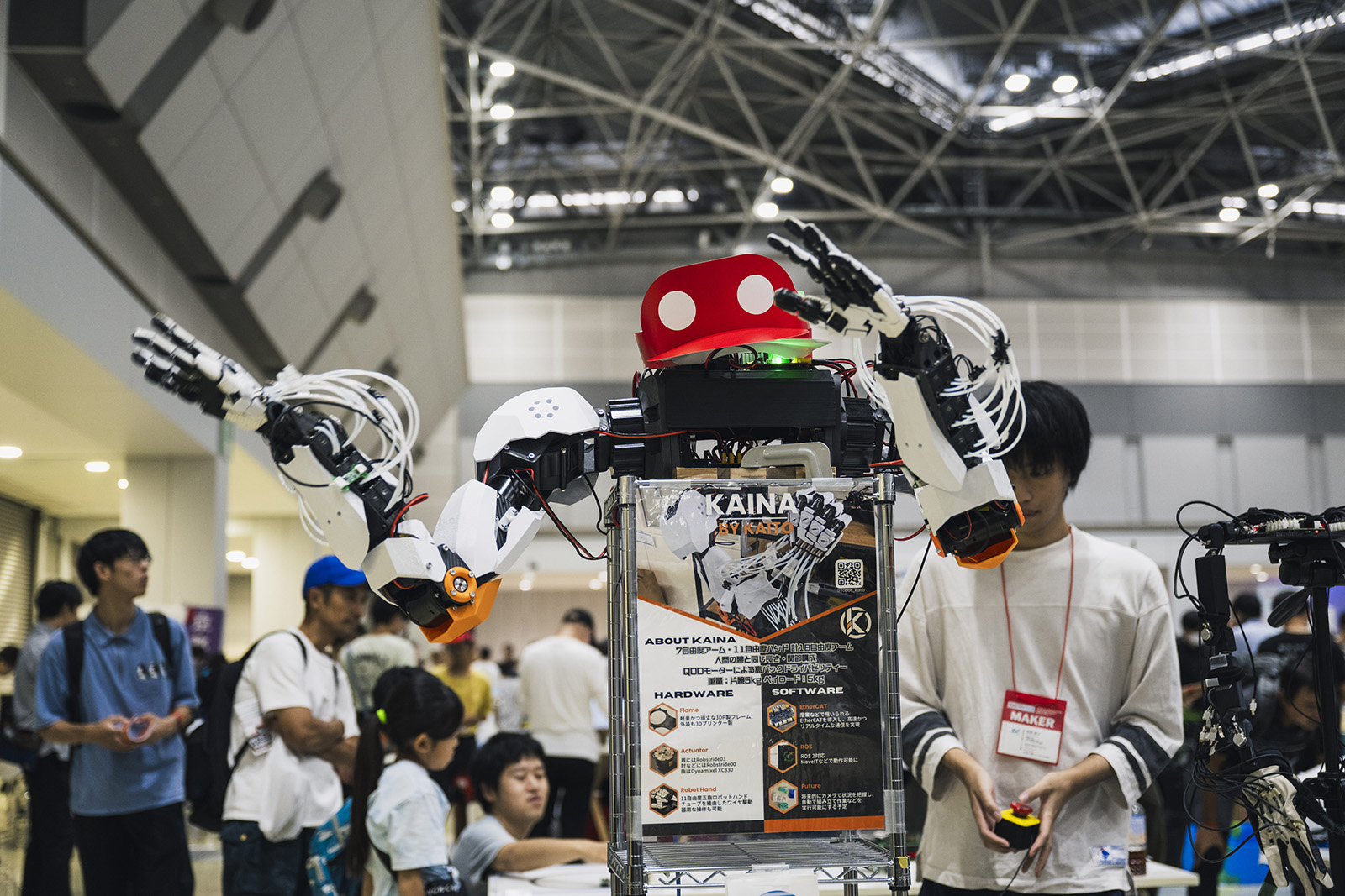 昨年の様子のひとこま。ものづくりに関する発表を自由に行えるイベントです