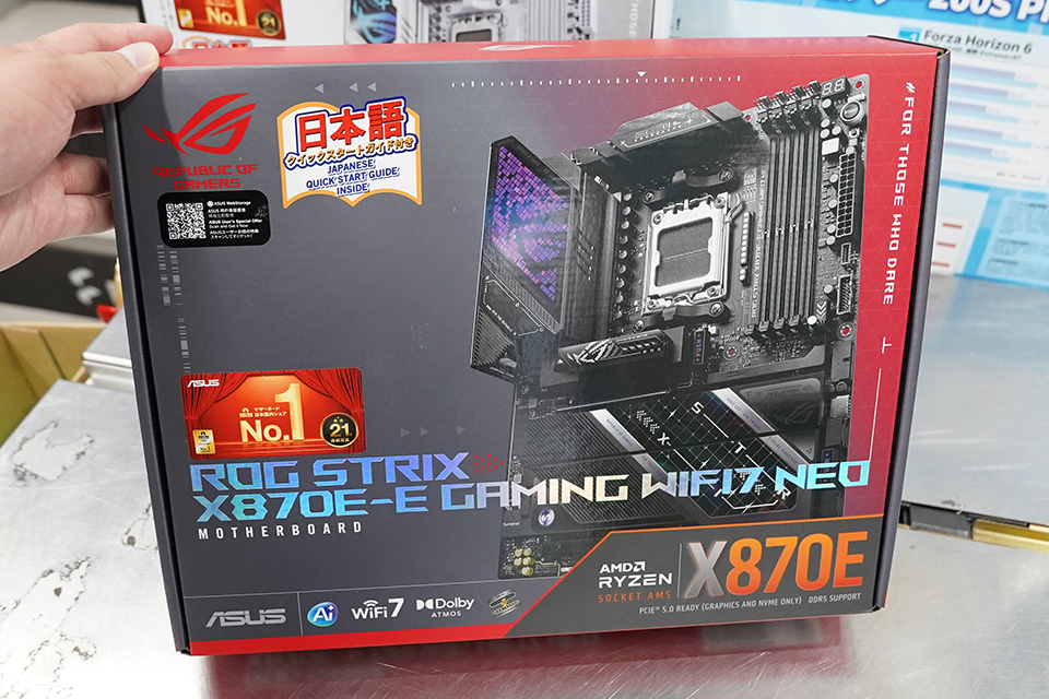 ASUSのRyzen 9000マザー「ROG STRIX X870E-E GAMING WIFI7 NEO」が発売