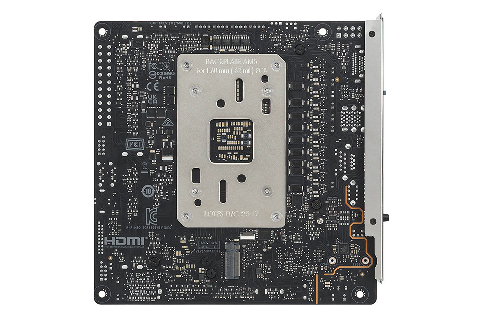 【中古】ASUS Mini-ITXマザーボード + CPU + 16GB RAM Ryzen 9000対応のMini-ITXマザー「TUF GAMING B850I WIFI NEO」がASUS