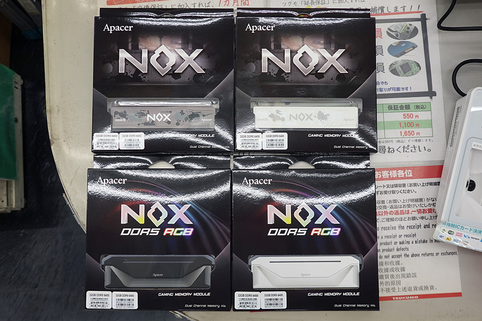 Apacerのデスクトップ向けDDR5メモリ「NOX DDR5」「NOX RGB DDR5」が