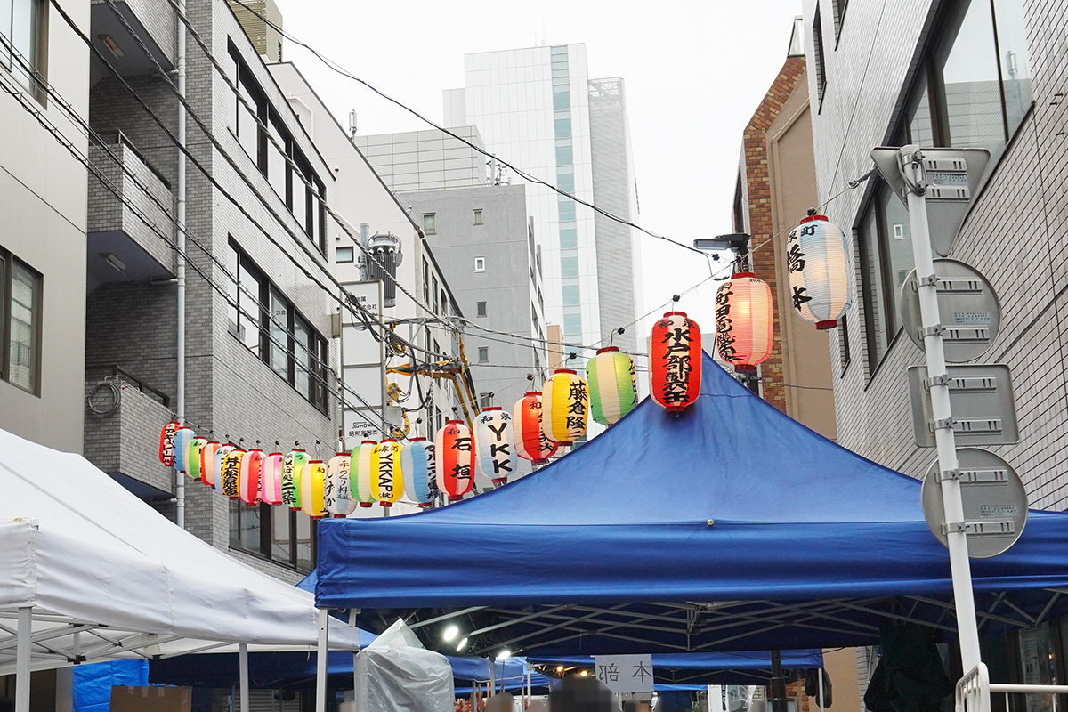 神田和泉町会館前(8月29日撮影)