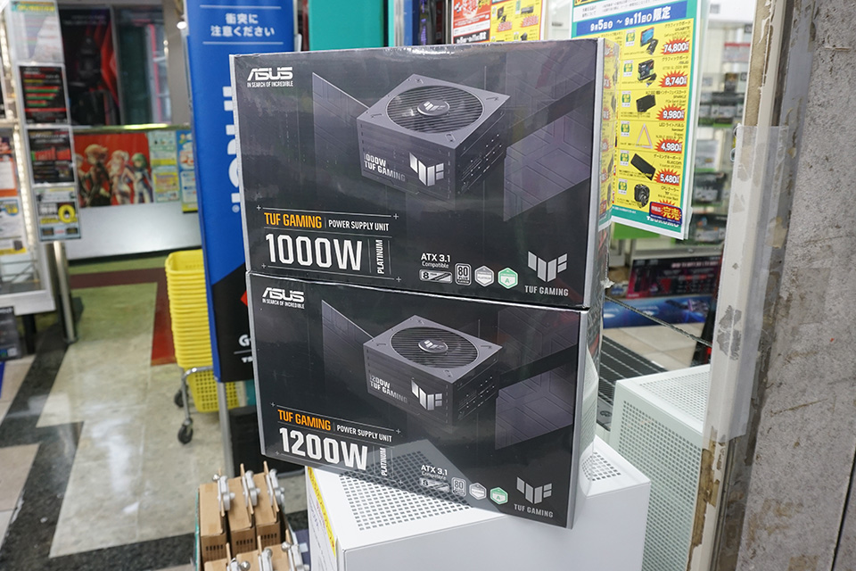 ASUSの80 PLUS Platinum認証「TUF Gaming Platinum」が発売、容量別に2