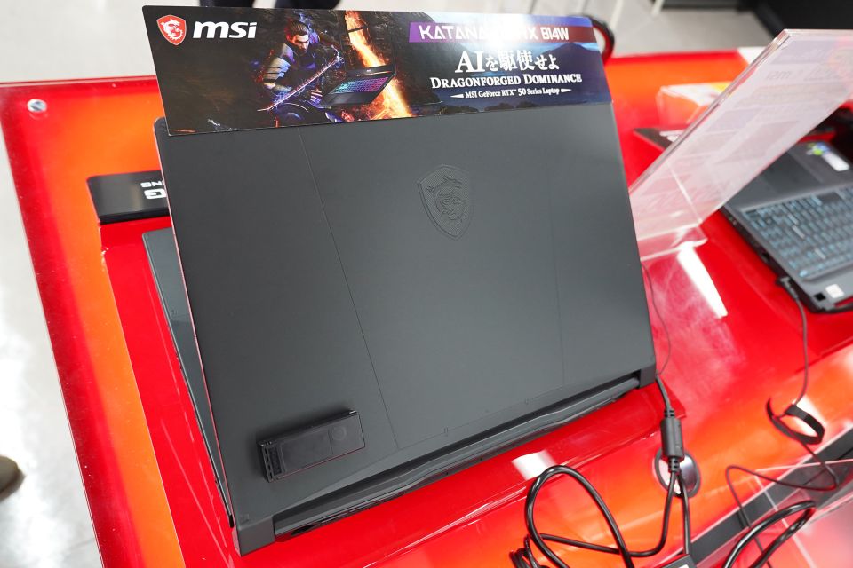 MSIの15.6型ゲーミングノート「Katana 15 HX B14W」、GeForce RTX 5070