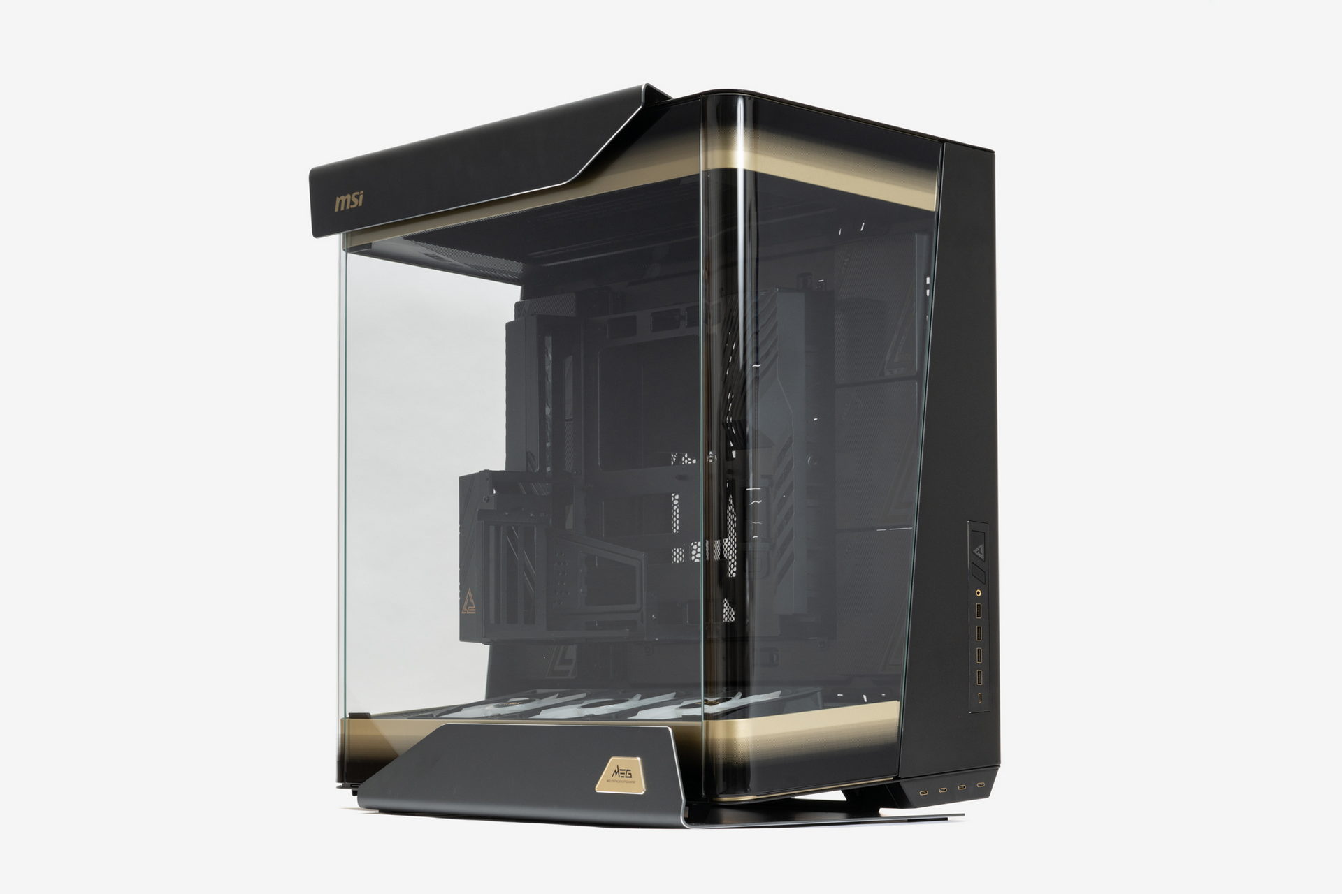MEG MAESTRO 900R。ATX規格の大型フルタワーケースで、ExtendedATX/ATX/microATX/Mini-ITXサイズのマザーボードに対応