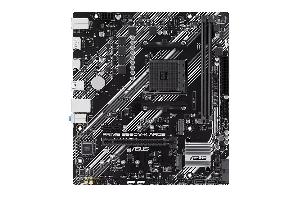 Ryzen 5000対応のmicroATXマザー「PRIME B550M-K ARGB-CSM