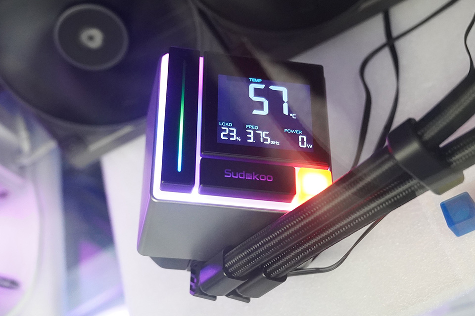 Sudokooの簡易水冷クーラー「ENERGLO 360」が発売、CPU温度や使用率を