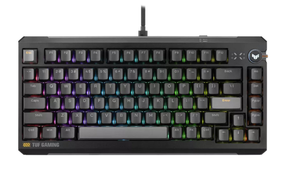 ラピトリ切替ボタンを備えた75%キーボード「TUF Gaming K4 Magnetic
