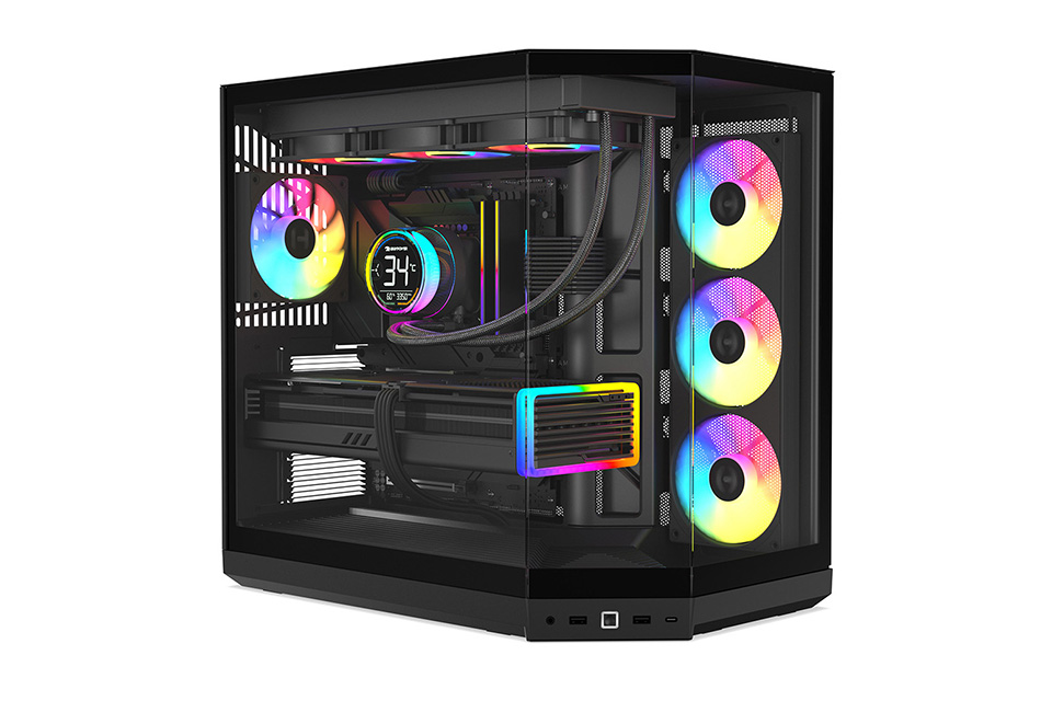 3面パノラマガラスPCケース「HYTE Y50 RGB」が登場、カラーは5色