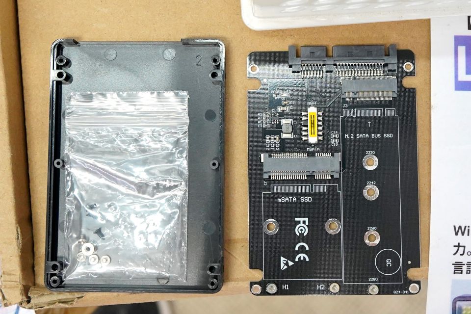 MasonSemi MC600 mSATA SSD 1TB 新品 高速PC換装に M.2 SATA/mSATA SSD両対応の2.5インチSATA SSD変換アダプタ - AKIBA PC