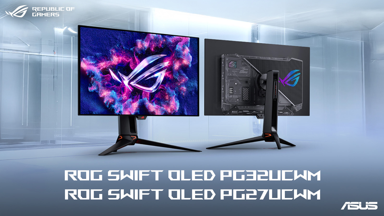 USB PDの給電対応のUSB Type-C端子を持つ「ROG Swift OLED PG27UCWM」