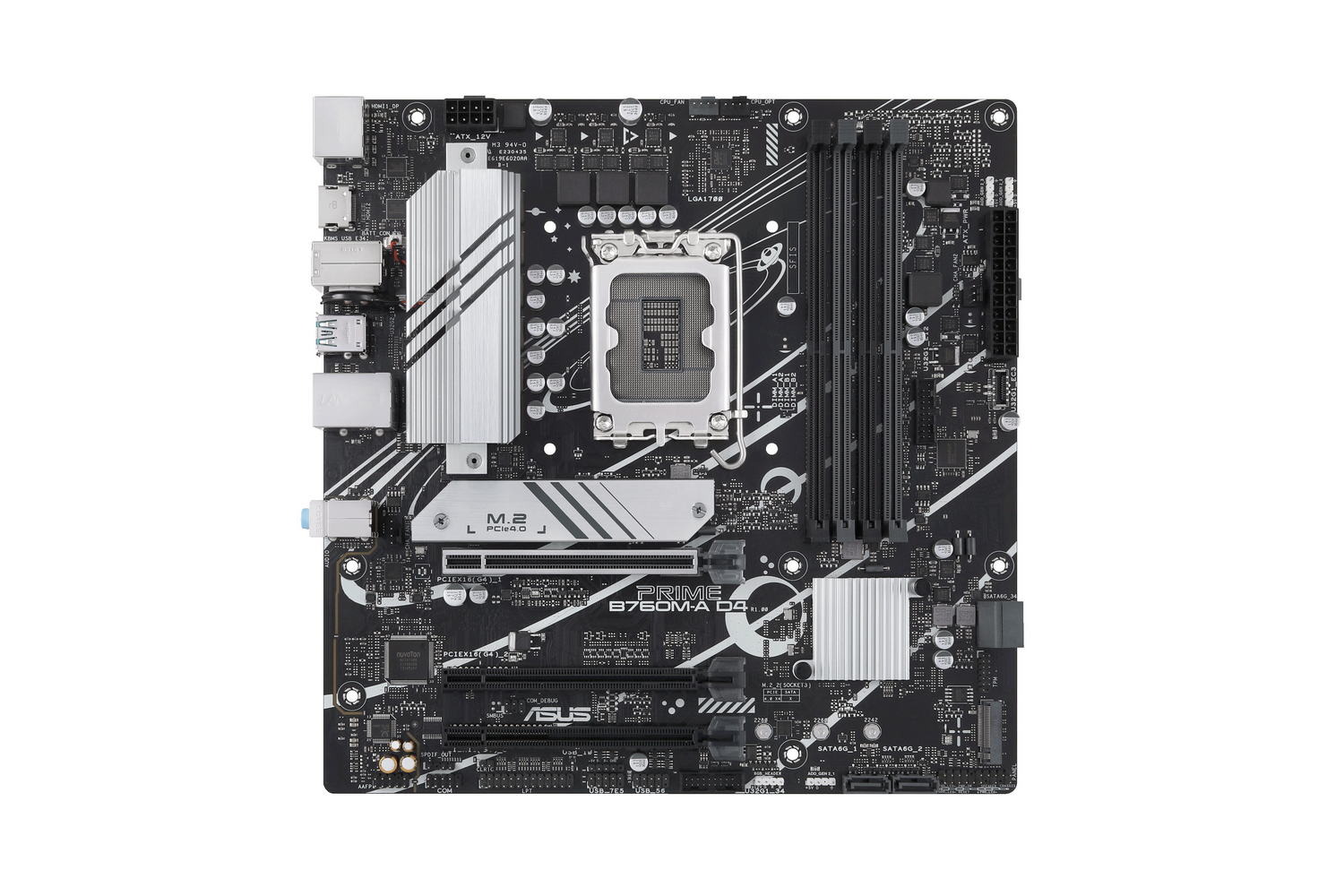【Specification】拡張スロット:PCIe 4.0 x16×1、PCIe 4.0 x4(x16形状)×1、PCIe 4.0 x1(x16形状)×1●主なインターフェース:M.2(PCIe 4.0 x4接続)×2、SATA 3.0×4、USB 10Gbps×2、USB 5Gbps×5、USB 2.0×9、HDMI 2.1×2、DisplayPort×1●LAN:2.5GBASE-T×1