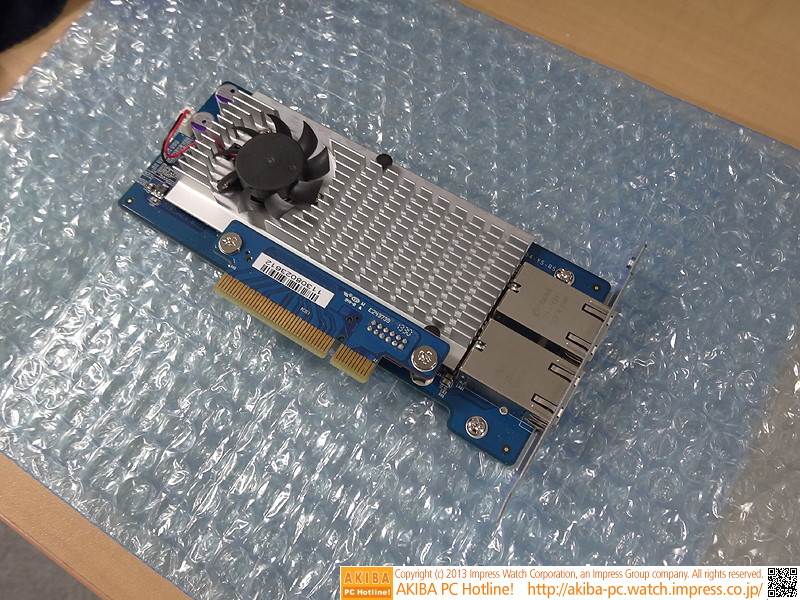 別売りの10GBASE-Tカード