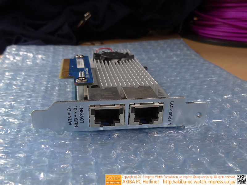 別売りの10GBASE-Tカード