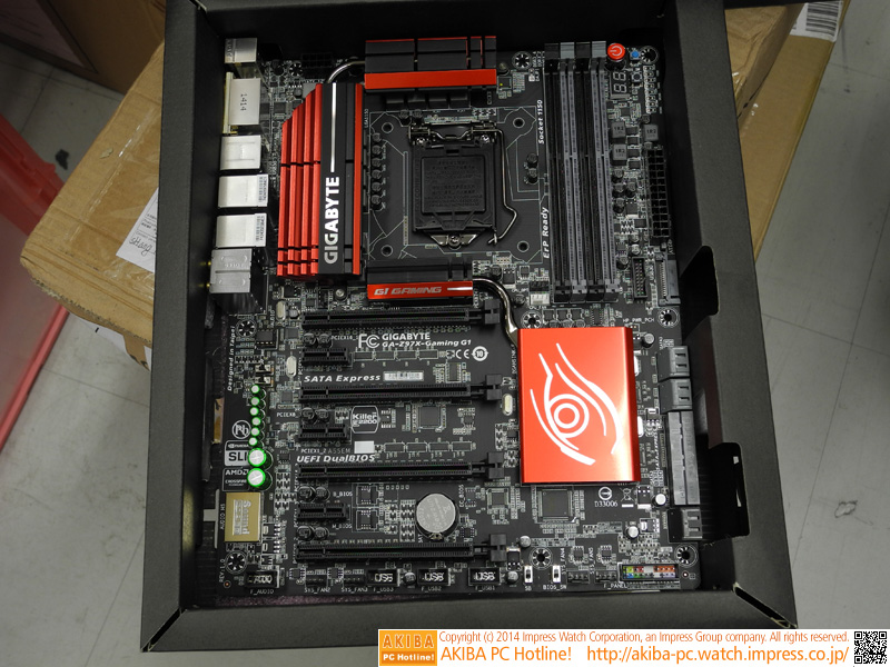 Killer E2201を搭載したゲーム向けZ97搭載マザーボードの最上位モデル。