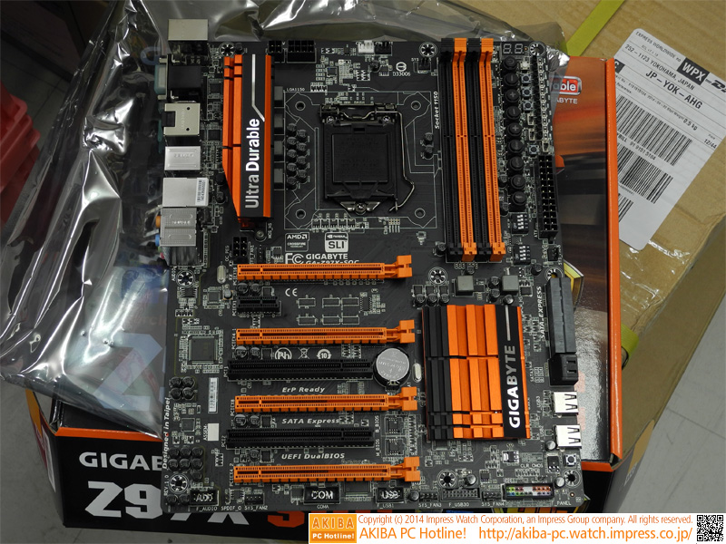 多数のオーバークロック機能を搭載したZ97マザーボード。