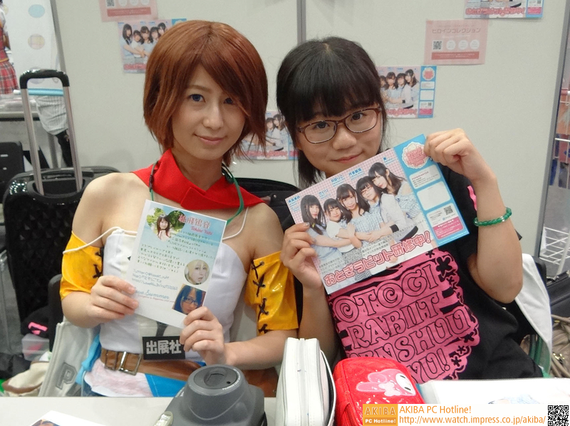 地下アイドルのブースも複数あった。グッズなどを販売