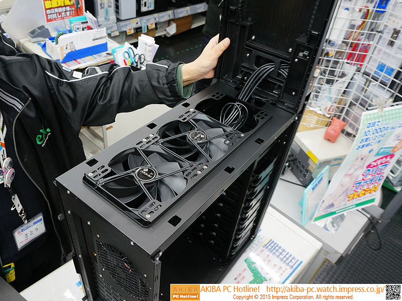 上部を開けた状態