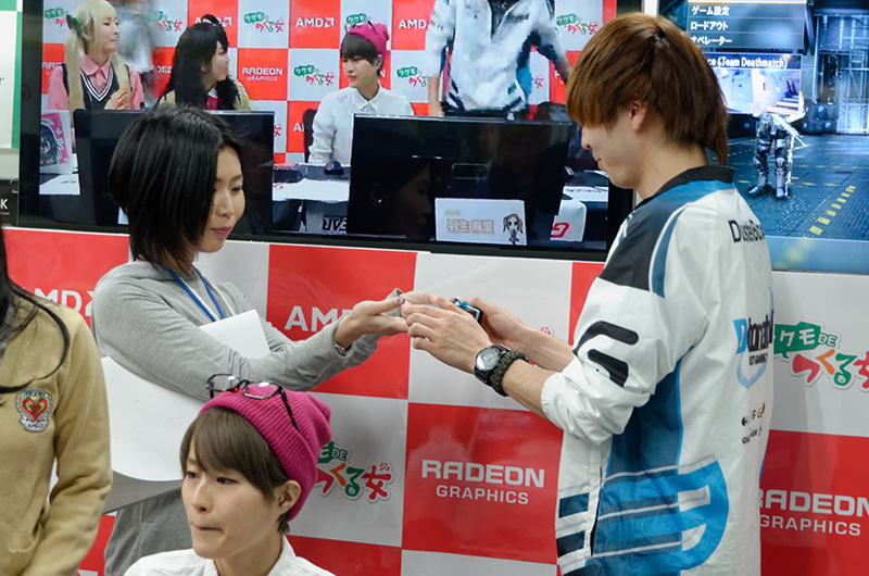 勝利者がチョコをゲット