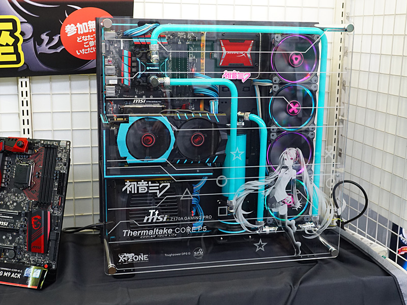 MSIのパーツが組み込まれたMOD PC「<a class="" href="http://akiba-pc.watch.impress.co.jp/docs/news/news/20151114_730634.html">初音ミクPC</a>」もここでお披露目