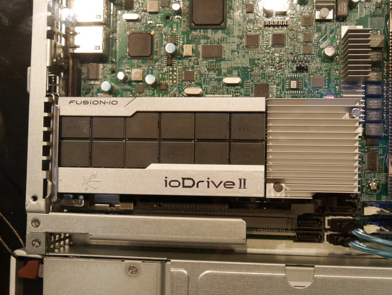 PCI Express拡張カード型SSD「Fusion ioMemory」も展示した