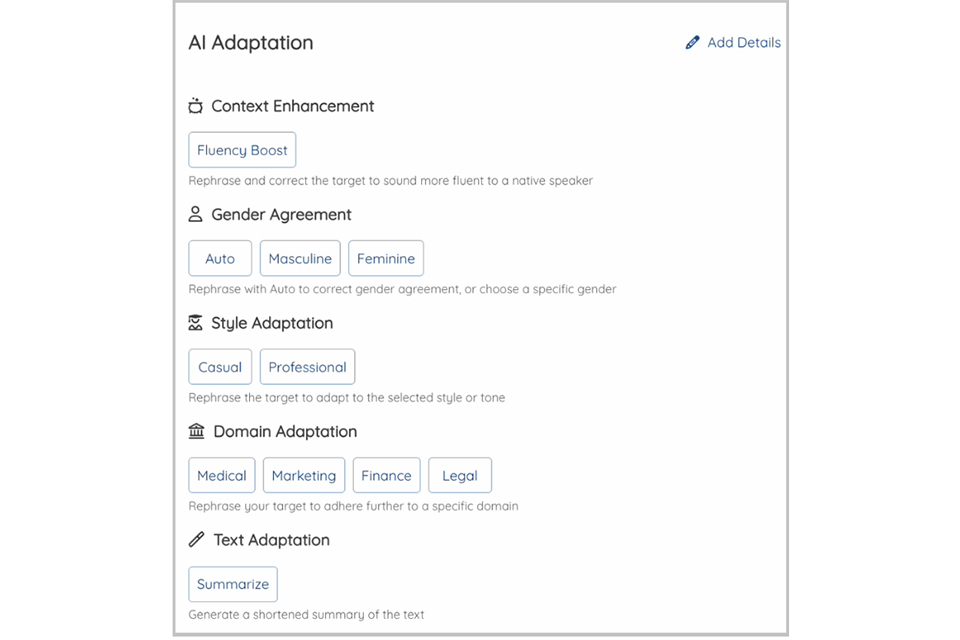 「SYSTRAN Translate Server」のAIアドオンの調整パネル画面