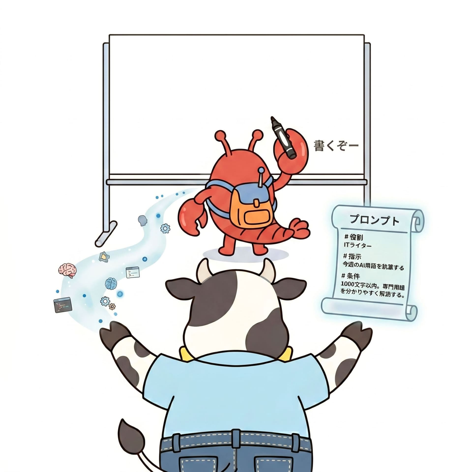 プロンプト一つでAIの答えは変わってくる(ただし、同じプロンプトでも“温度”などで結果の一貫性は異なる）（筆者がGoogle Gemini Nano Banana 2で生成）