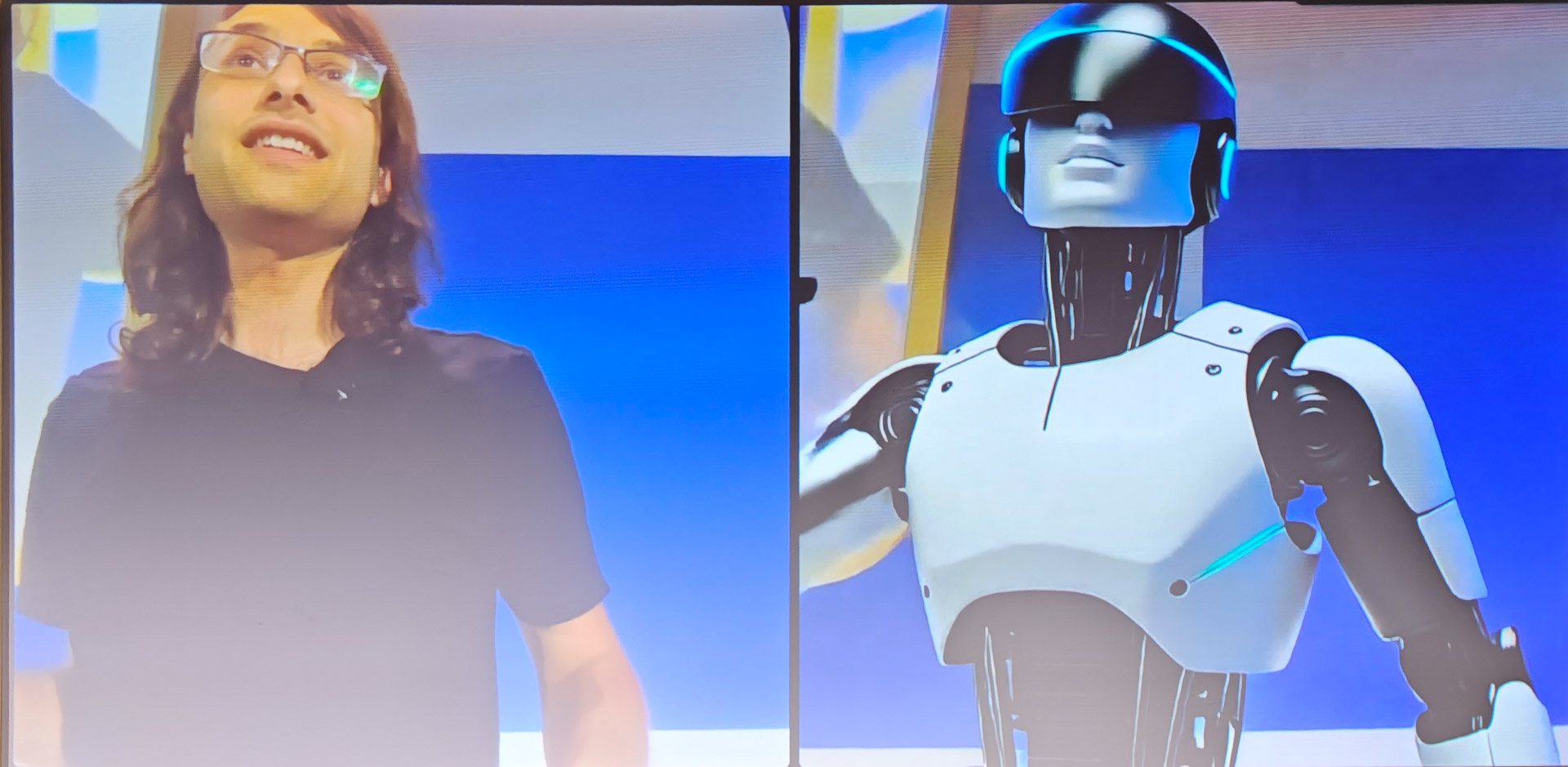 Tシャツが蝶ネクタイのスーツになったり、レーシングスーツになったり、ロボットになったりする