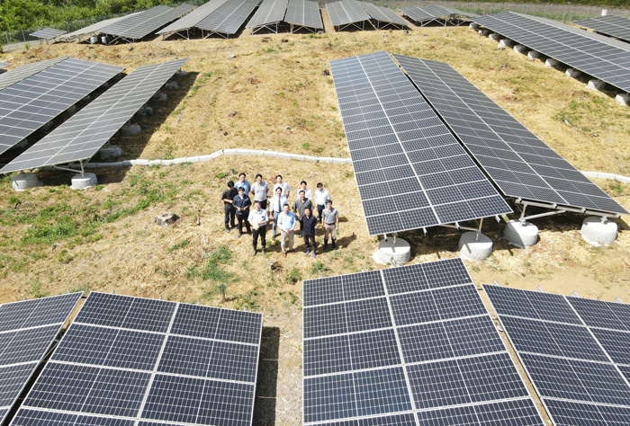 auリニューアブルエナジーが運転する埼玉県熊谷市の太陽光発電所