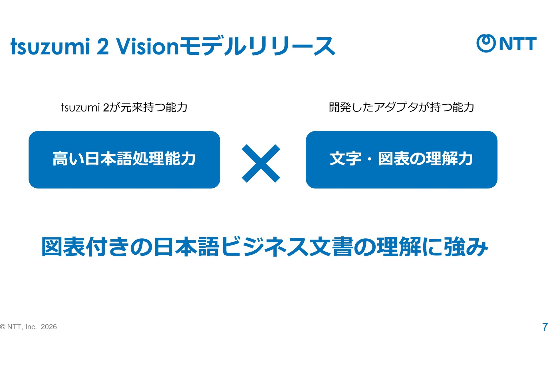 tsuzumi 2 Visionモデル