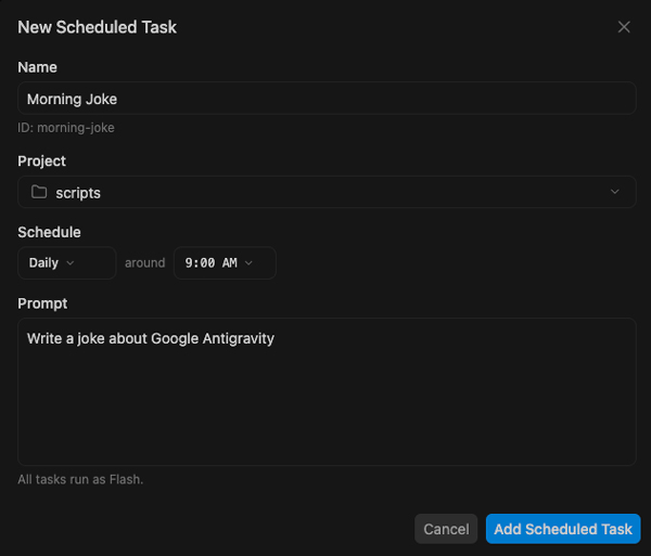 /scheduleコマンドまたは「Scheduled Tasks」を使用して、定期的なスケジュールや一度限りのタイマーを設定する